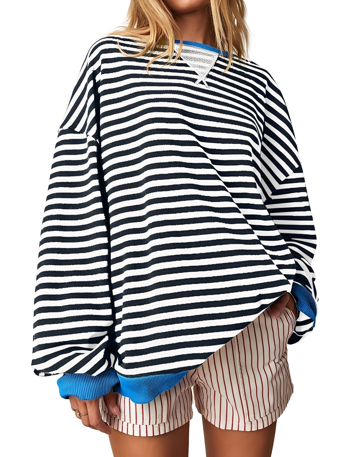 Judith - Elegant striped sweater for women