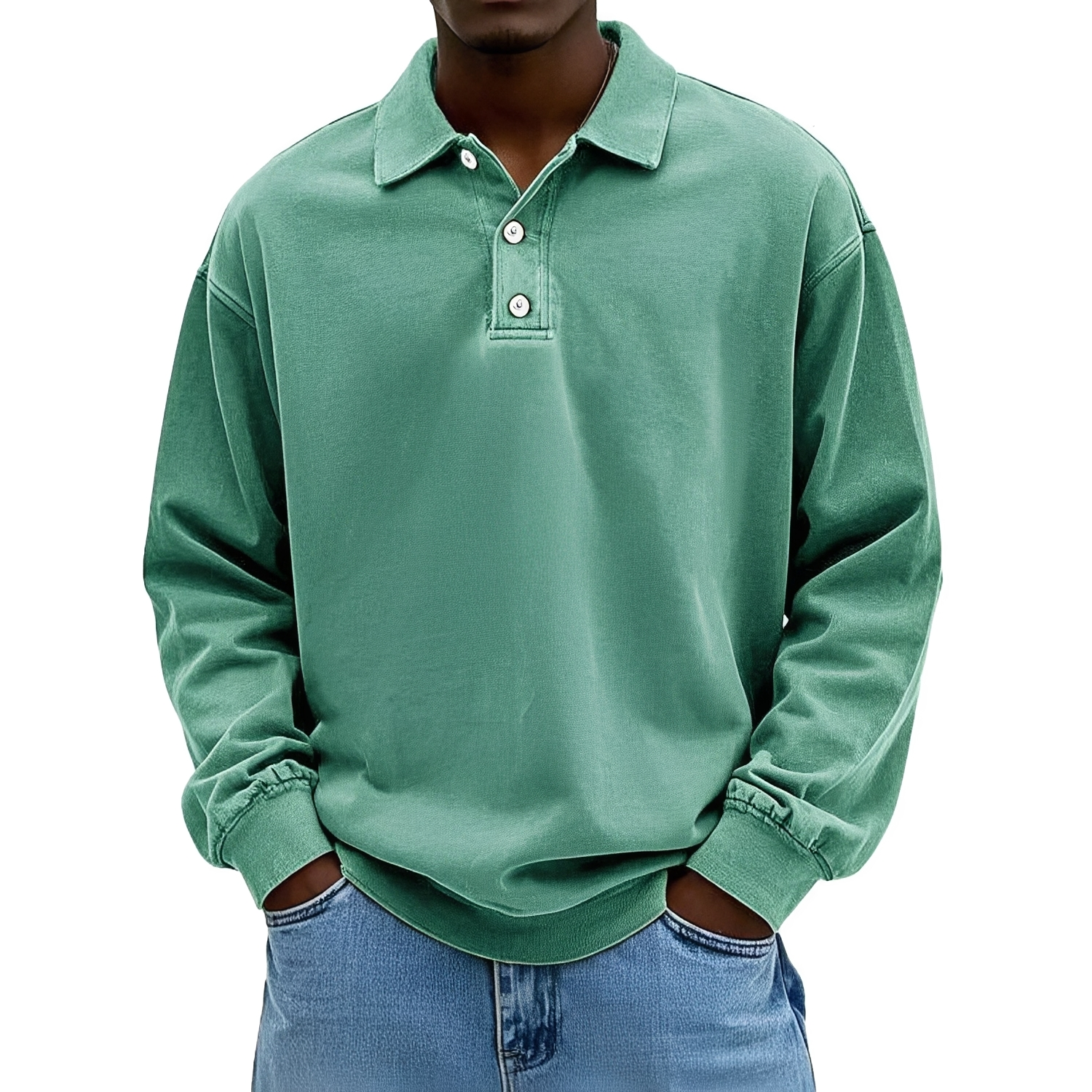 Caspian - Polo à manches longues pour hommes