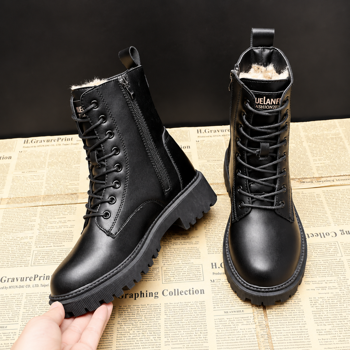 Delphine – Bottes d'hiver noires