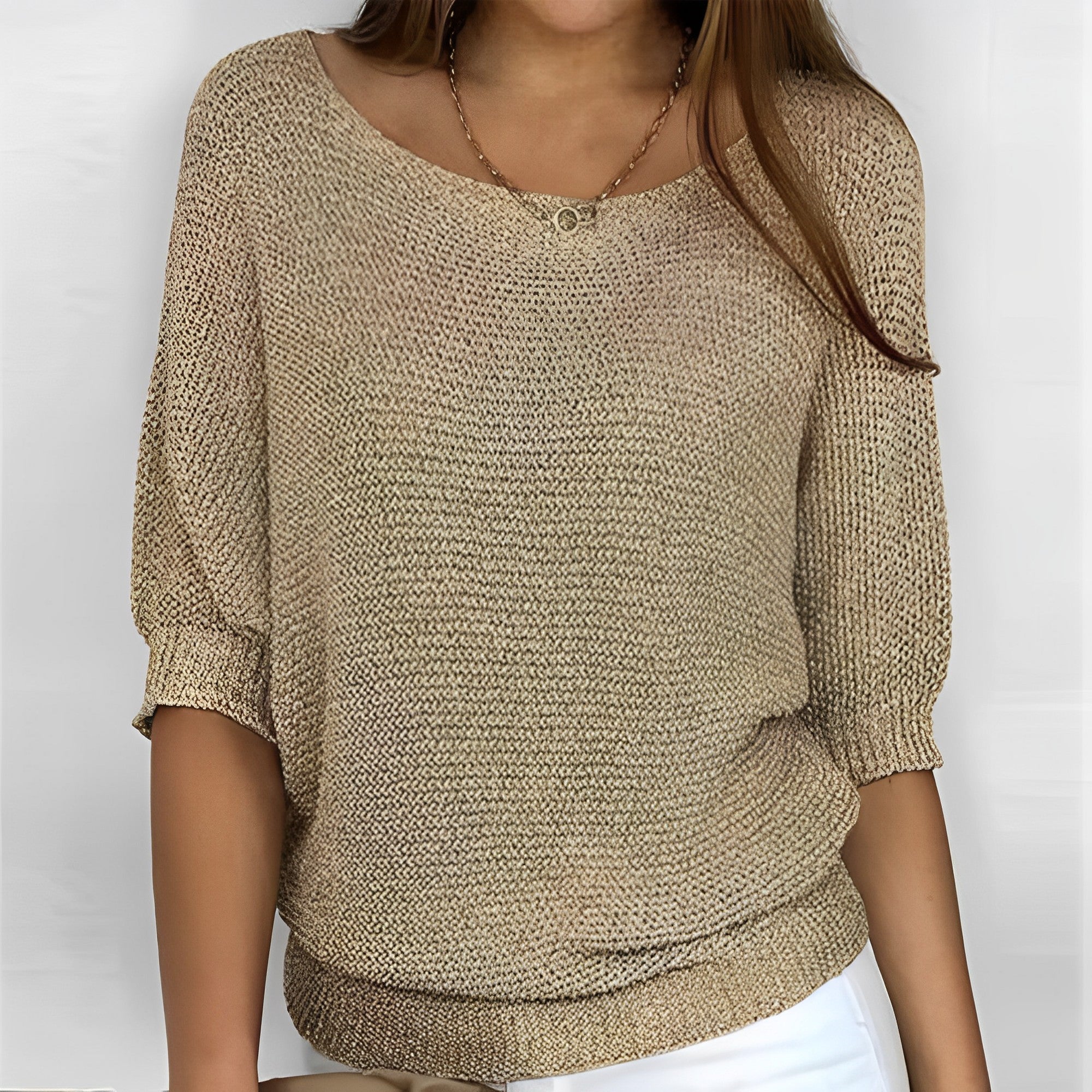 Leonie - Pull stylé à col rond