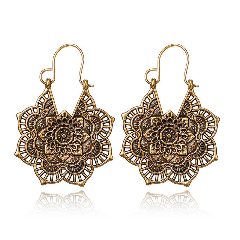 Sanya – Boucles d'oreilles Mandala du Lotus