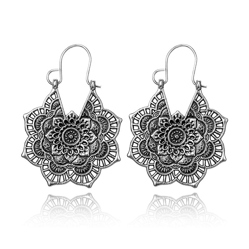 Sanya – Boucles d'oreilles Mandala du Lotus