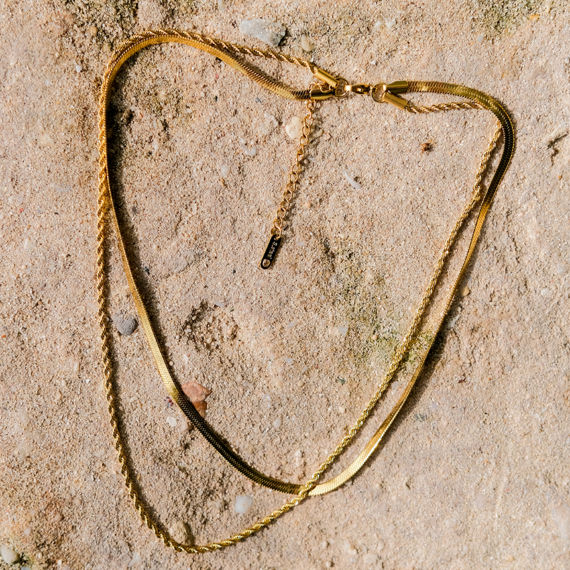 Nicole – Collier en or multicouche