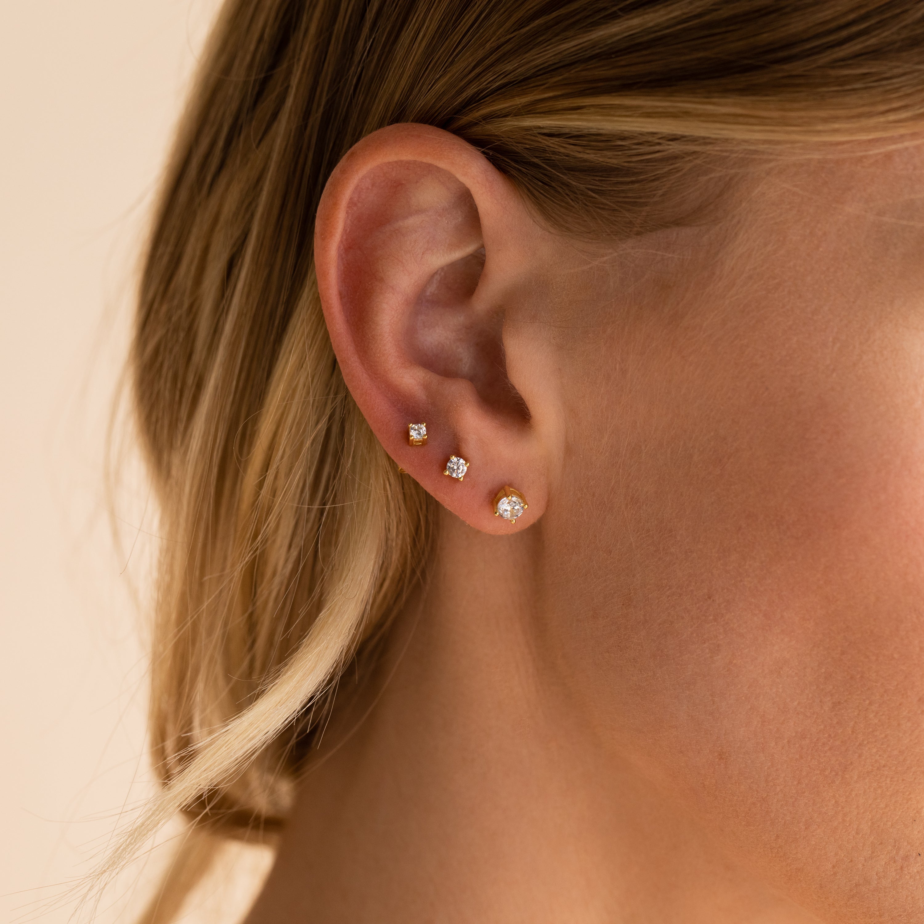 Booker – Ensemble de boucles d'oreilles en diamant