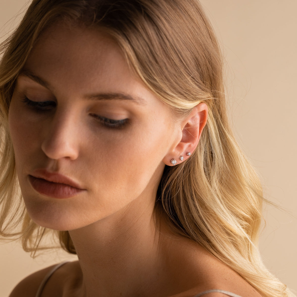 Booker – Ensemble de boucles d'oreilles en diamant