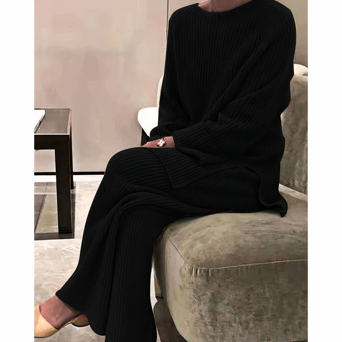 Samantha – Ensemble Tricoté Décontracté Pull & Pantalon
