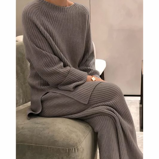Samantha – Ensemble Tricoté Décontracté Pull & Pantalon