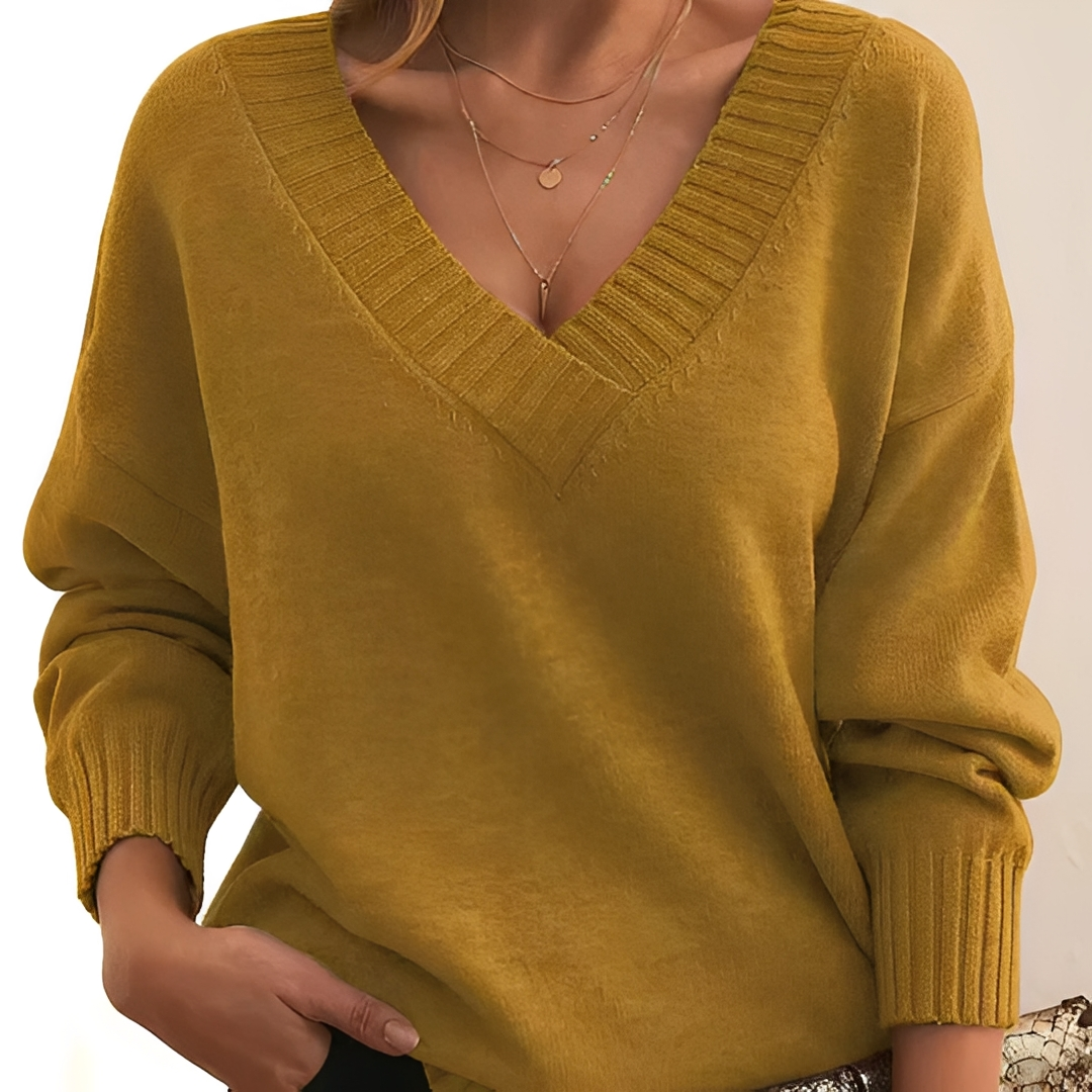 Freyia - Pull chaud et confortable à col V pour femmes