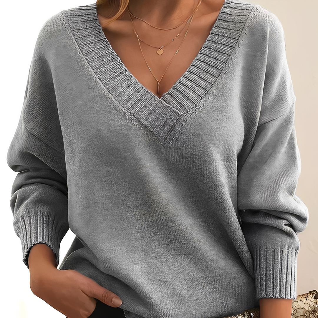 Freyia - Pull chaud et confortable à col V pour femmes