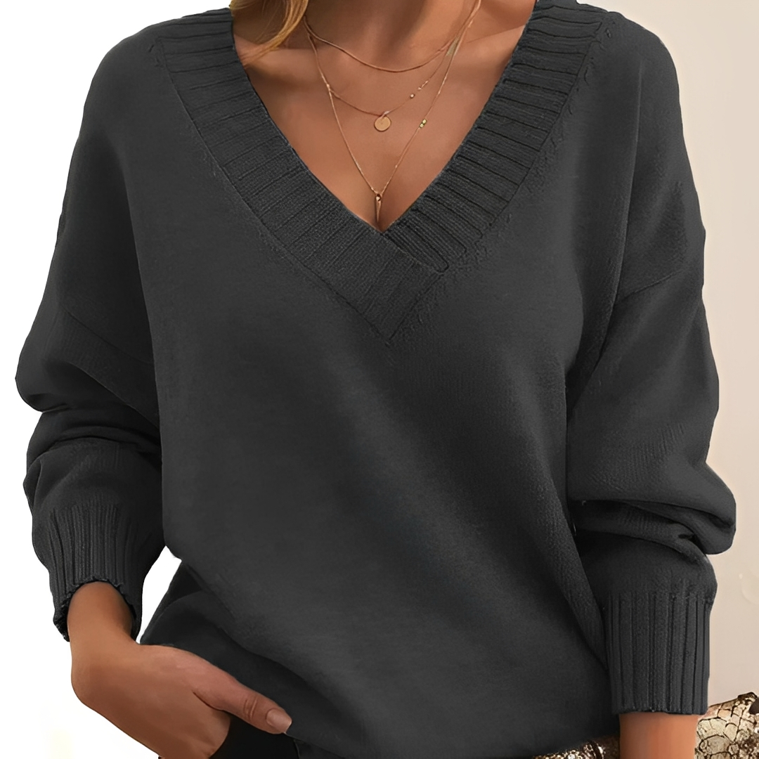 Freyia - Pull chaud et confortable à col V pour femmes