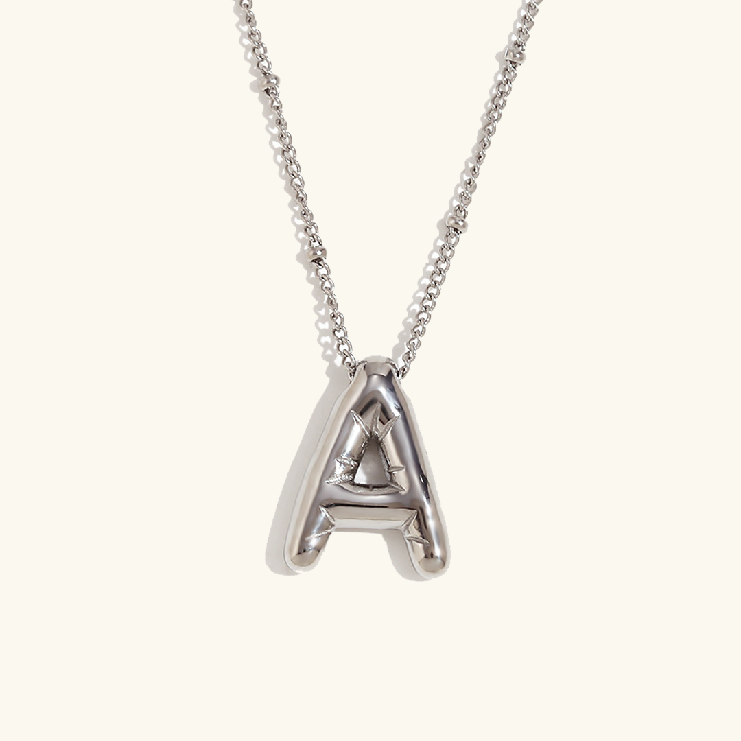 Collier initial en or Balloon