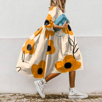 Bella - Robe d'été ample et haute en couleur