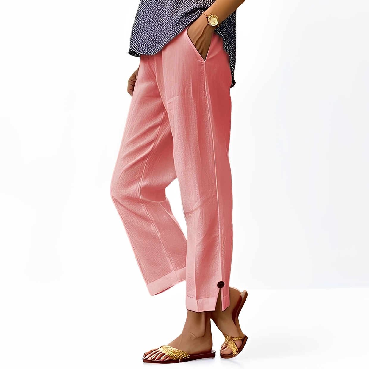 Kassia - Pantalon à coupe décontractée