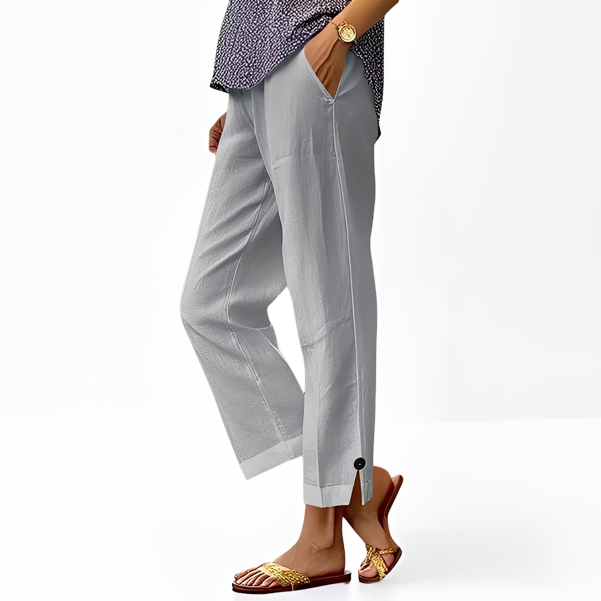 Kassia - Pantalon à coupe décontractée