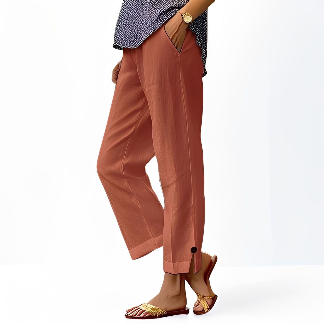 Kassia - Pantalon à coupe décontractée