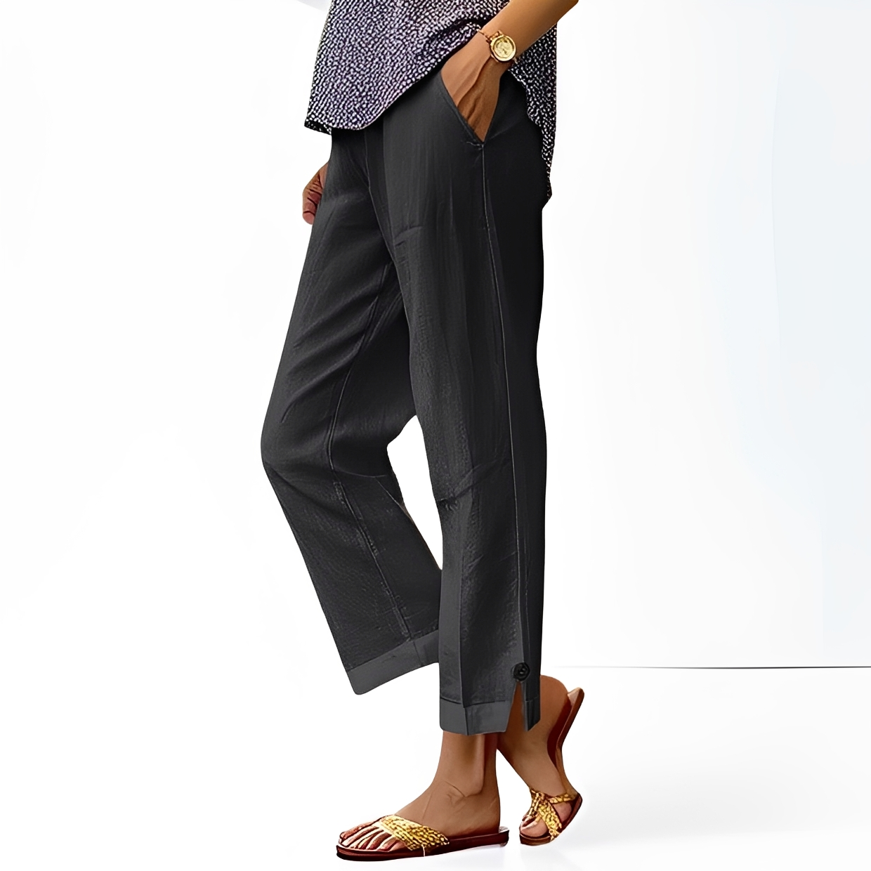 Kassia - Pantalon à coupe décontractée