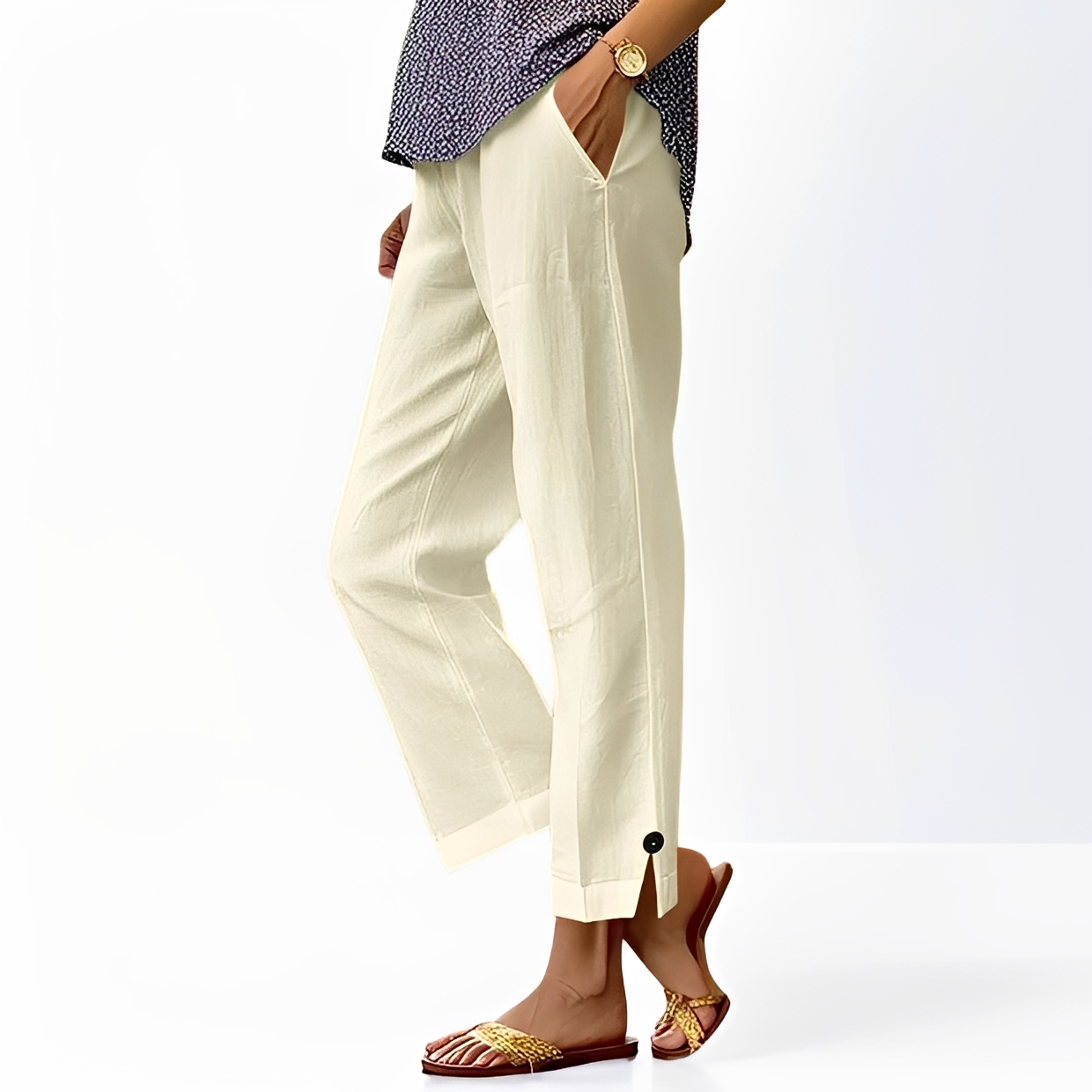 Kassia - Pantalon à coupe décontractée