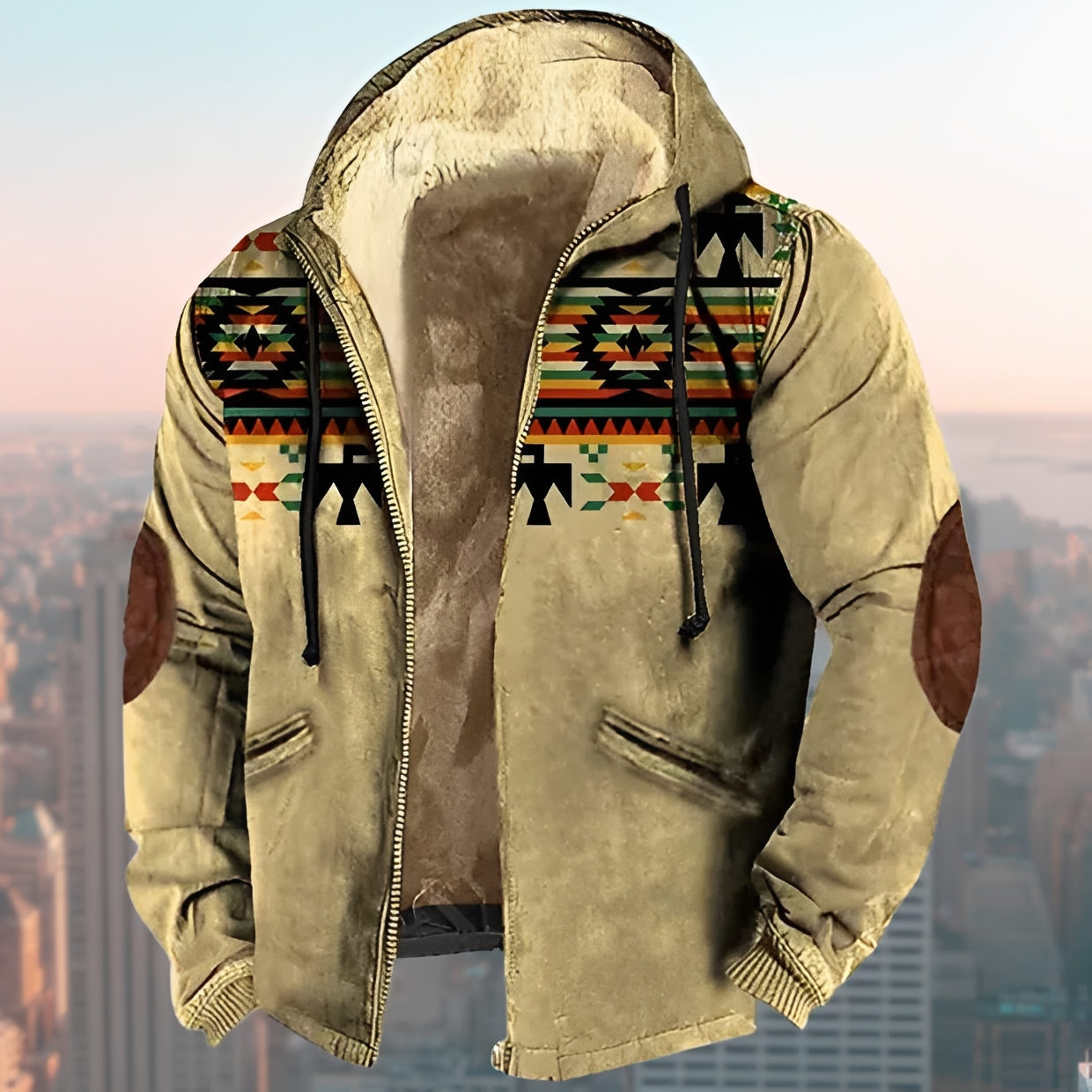 Laszlo - Veste à capuche style vintage