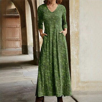 Sophie - Robe vintage à manches longues