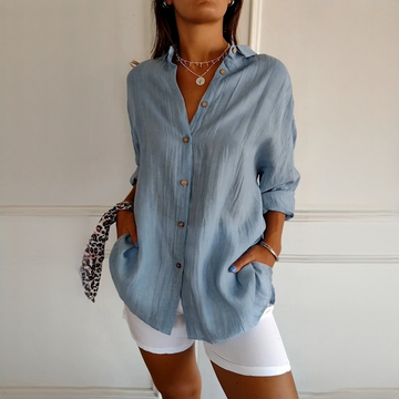 Xaelle - Chemise élégante avec patte de boutonnage