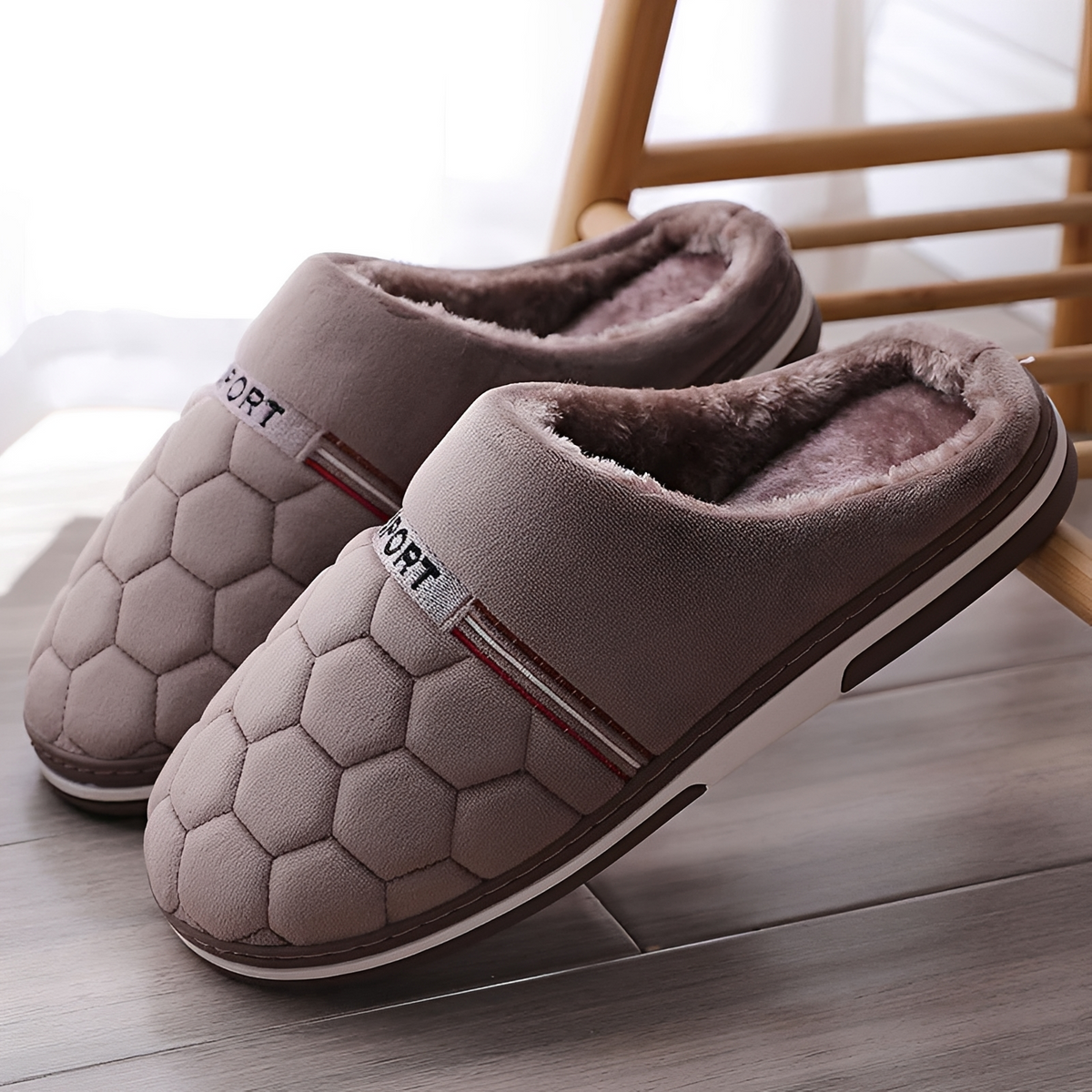 Darnell - Chaussons confortables et chauds