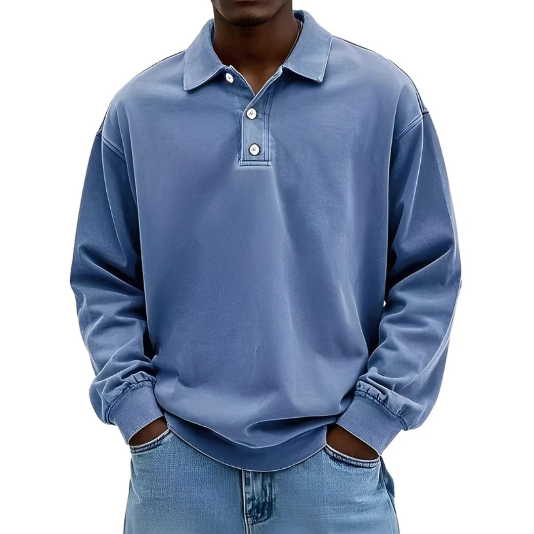 Clayton - Polo à manches longues au style moderne
