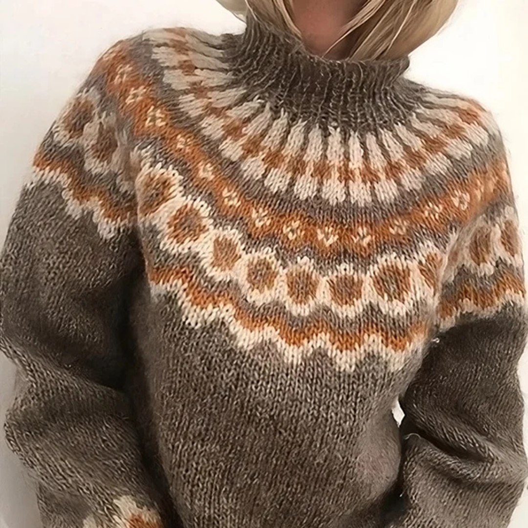 Oona - Pull à col roulé élégant et chaud