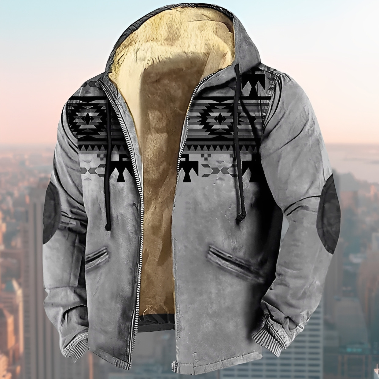 Laszlo - Veste à capuche style vintage