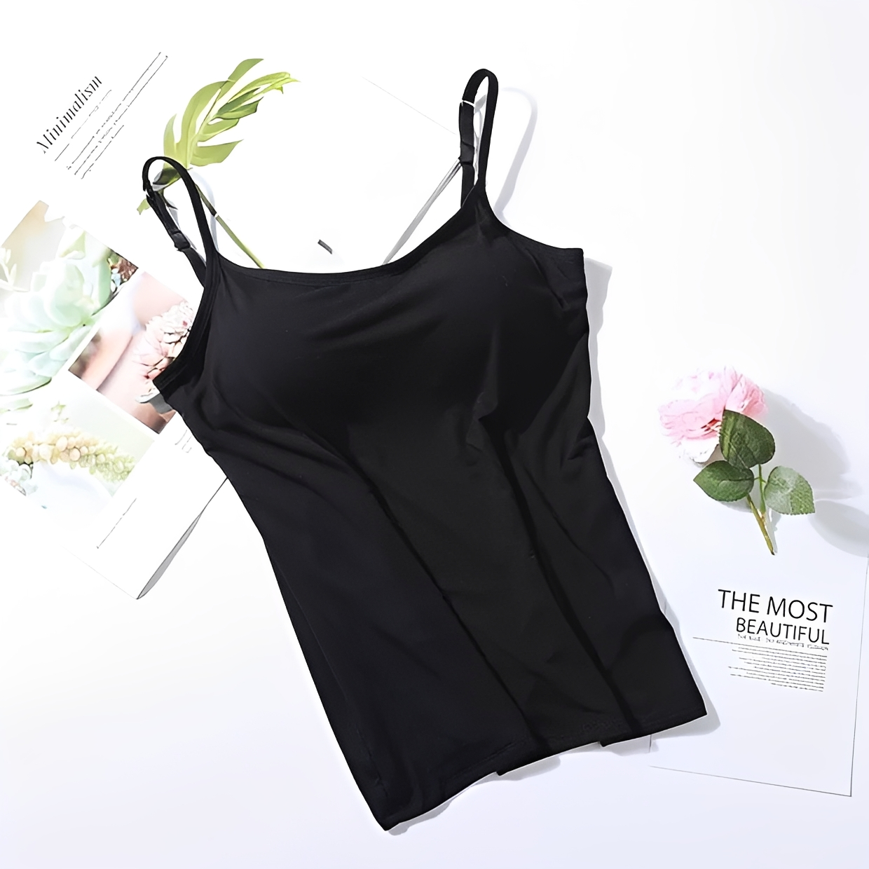 Selena - Top élégant avec soutien-gorge intégré