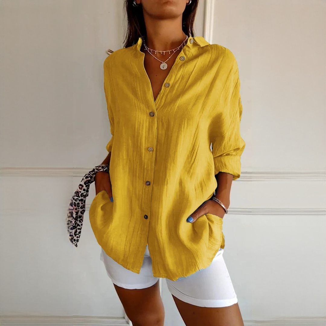 Xaelle - Chemise élégante avec patte de boutonnage