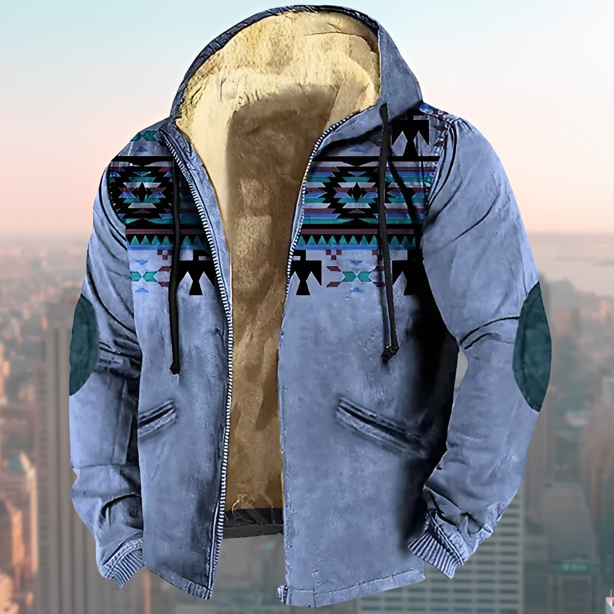Laszlo - Veste à capuche style vintage