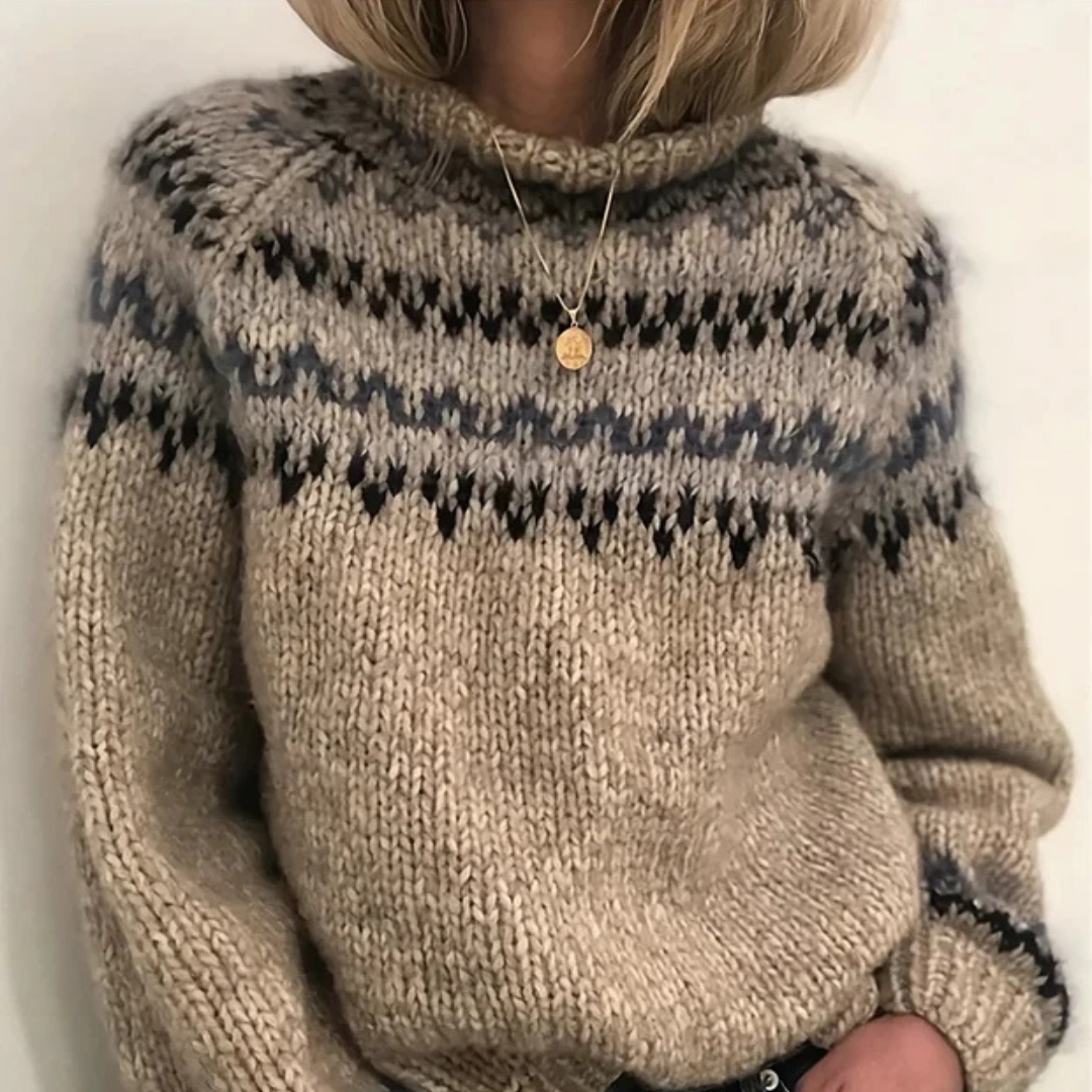 Oona - Pull à col roulé élégant et chaud