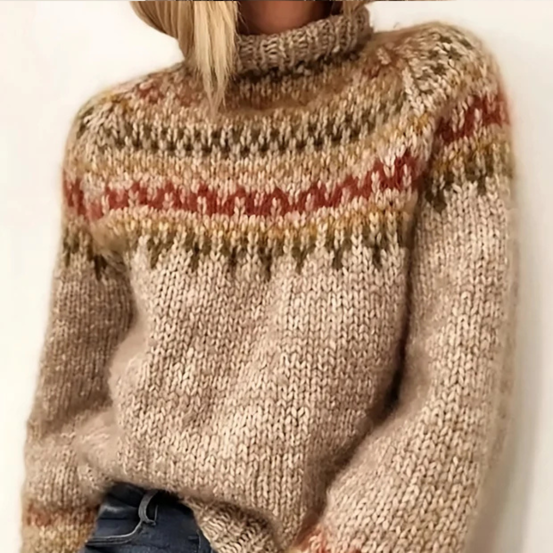 Oona - Pull à col roulé élégant et chaud