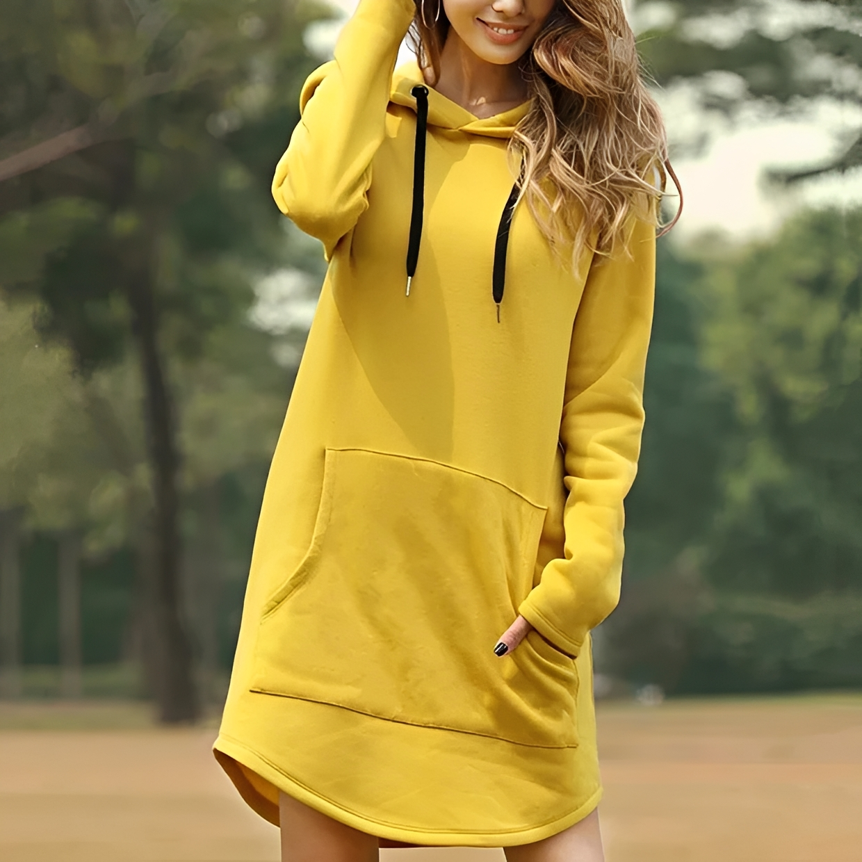 Juris - Mini-robe élégante avec capuche