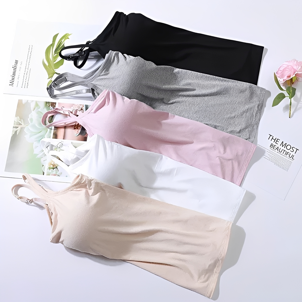 Selena - Top élégant avec soutien-gorge intégré