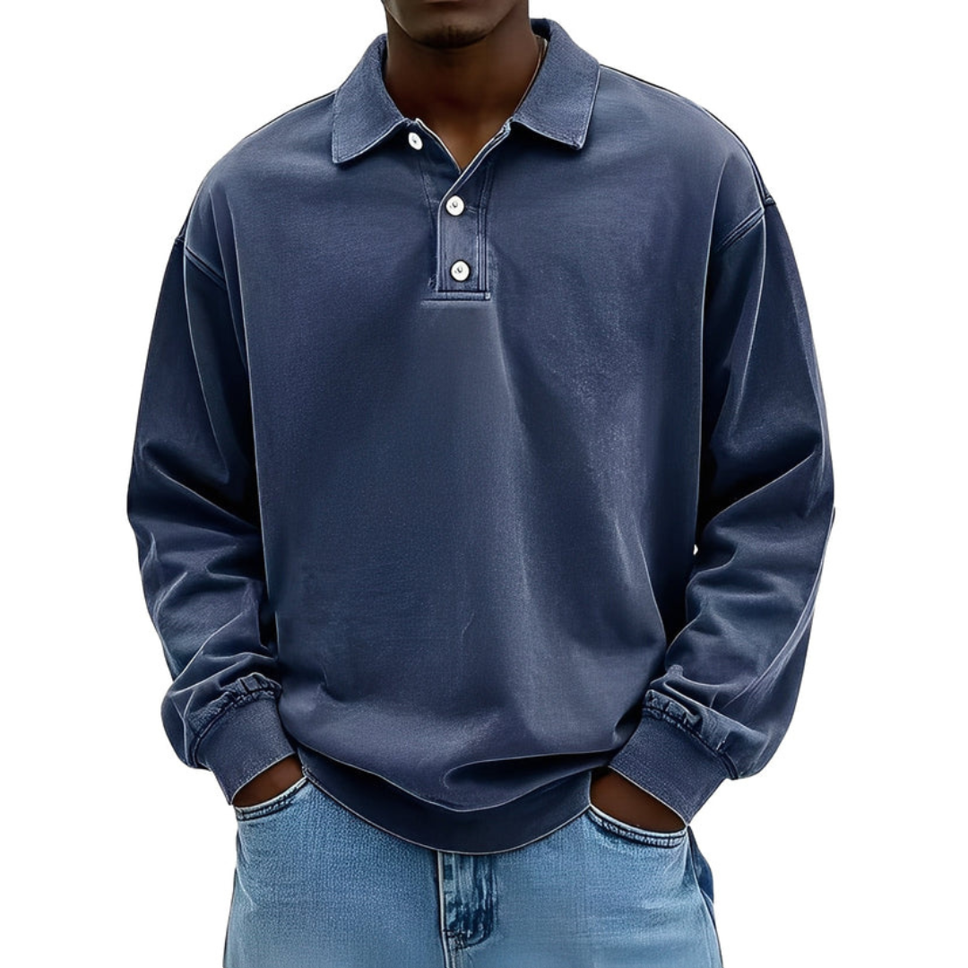 Clayton - Polo à manches longues au style moderne