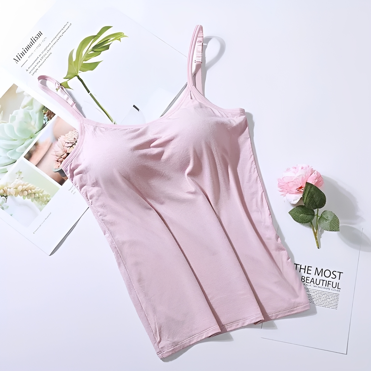 Selena - Top élégant avec soutien-gorge intégré