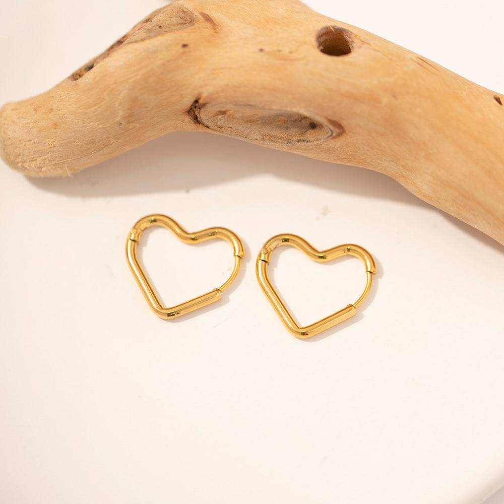 Liana – Boucles d'oreilles en forme de cœur