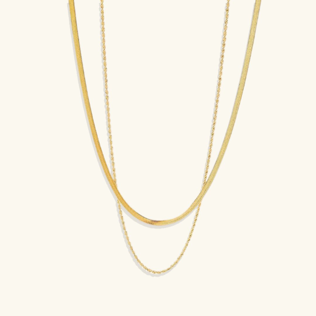 Nicole – Collier en or multicouche