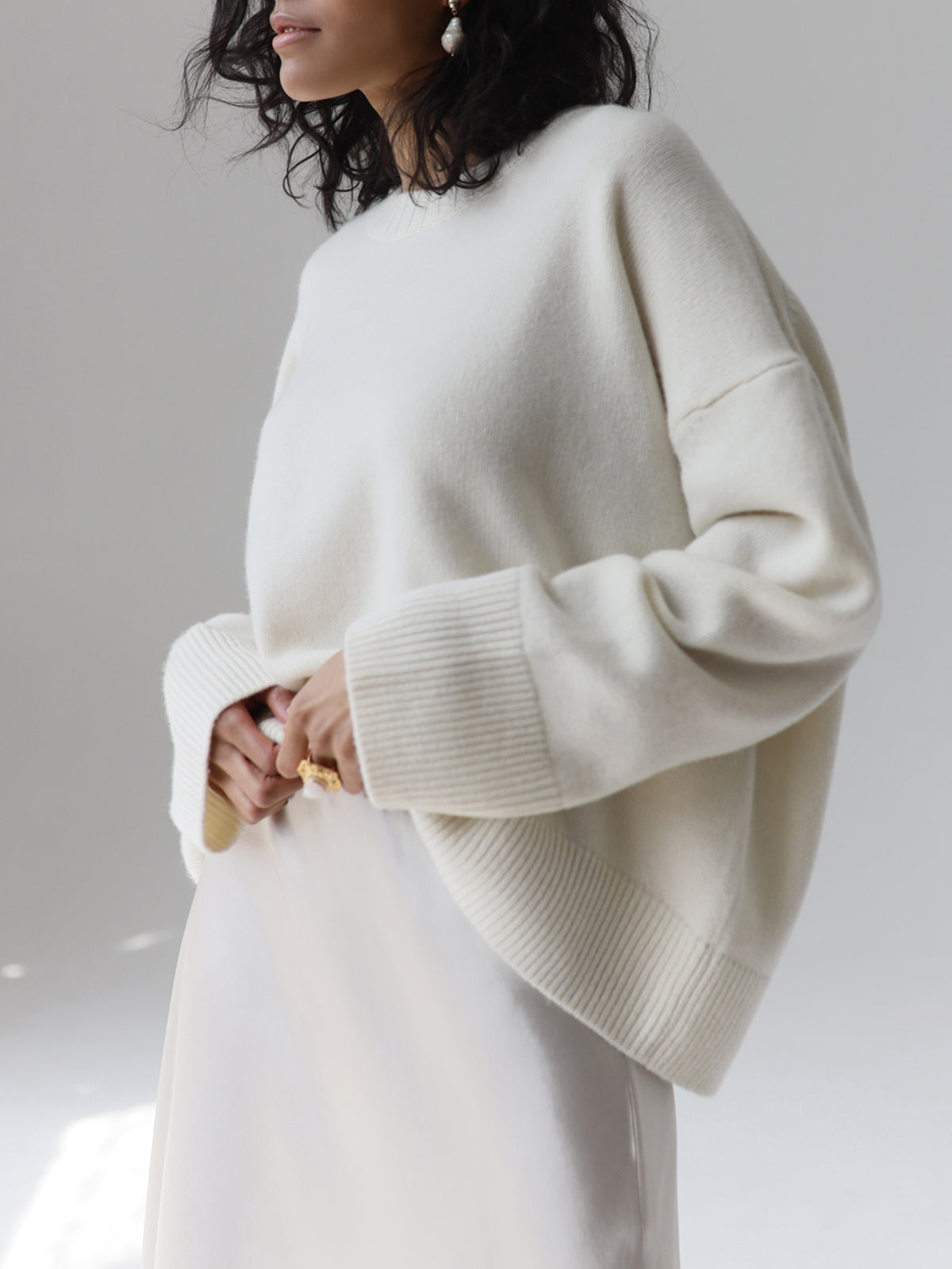 Amara – Pull oversized « Coton Sucré »