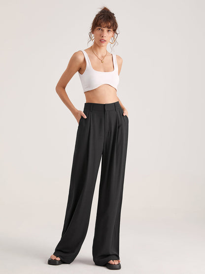 Nadia – Pantalon Pliant à Taille Haute