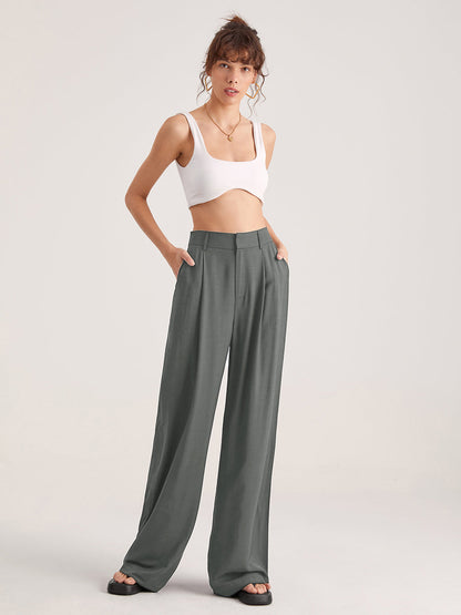 Nadia – Pantalon Pliant à Taille Haute