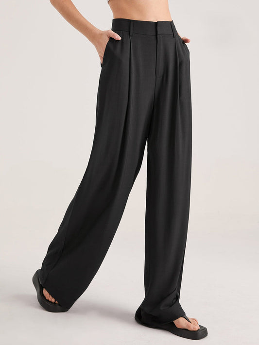 Nadia – Pantalon Pliant à Taille Haute