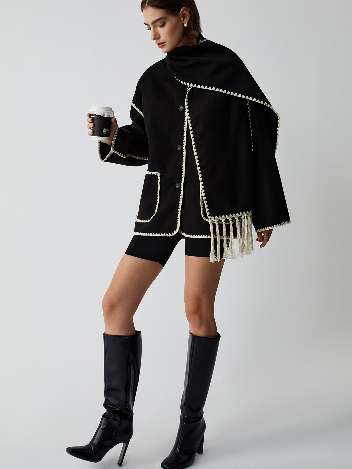 Elodie – Jacke avec écharpe