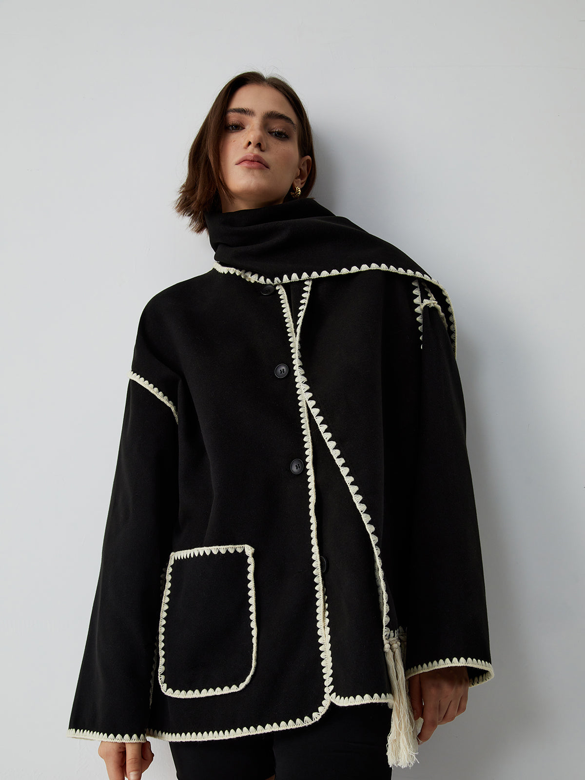 Elodie – Jacke avec écharpe