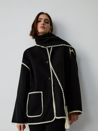 Elodie – Jacke avec écharpe