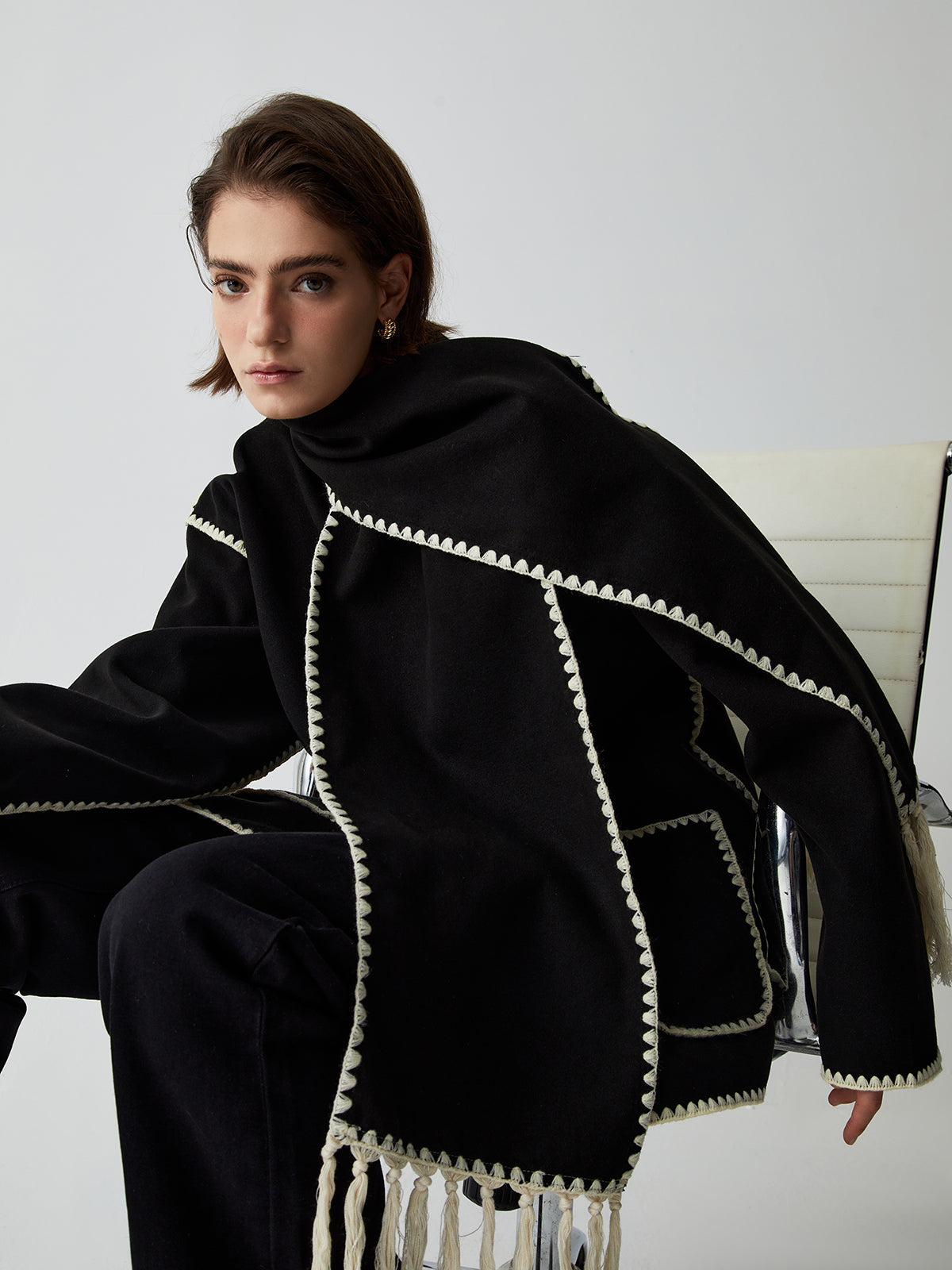 Elodie – Jacke avec écharpe