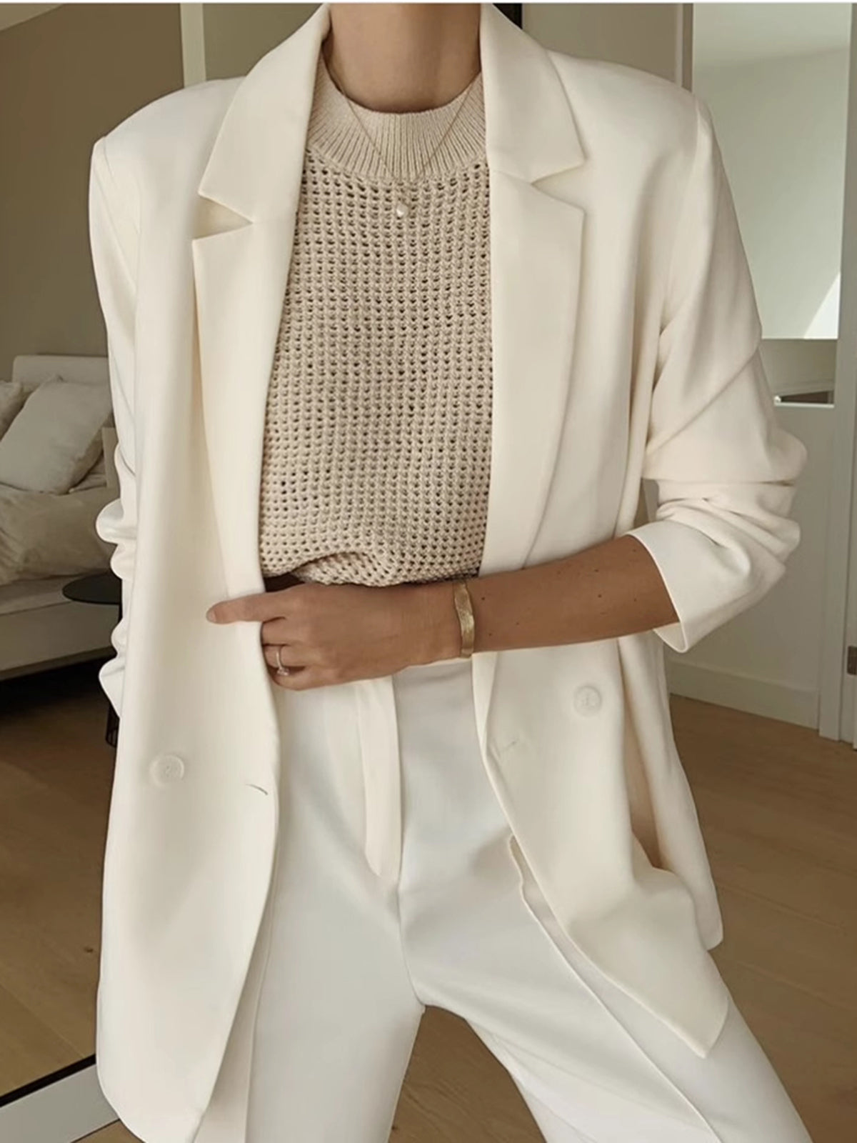 Femme Top sans manches à col rond - Coupe régulière pour été, sorties décontractées et occasions estivales