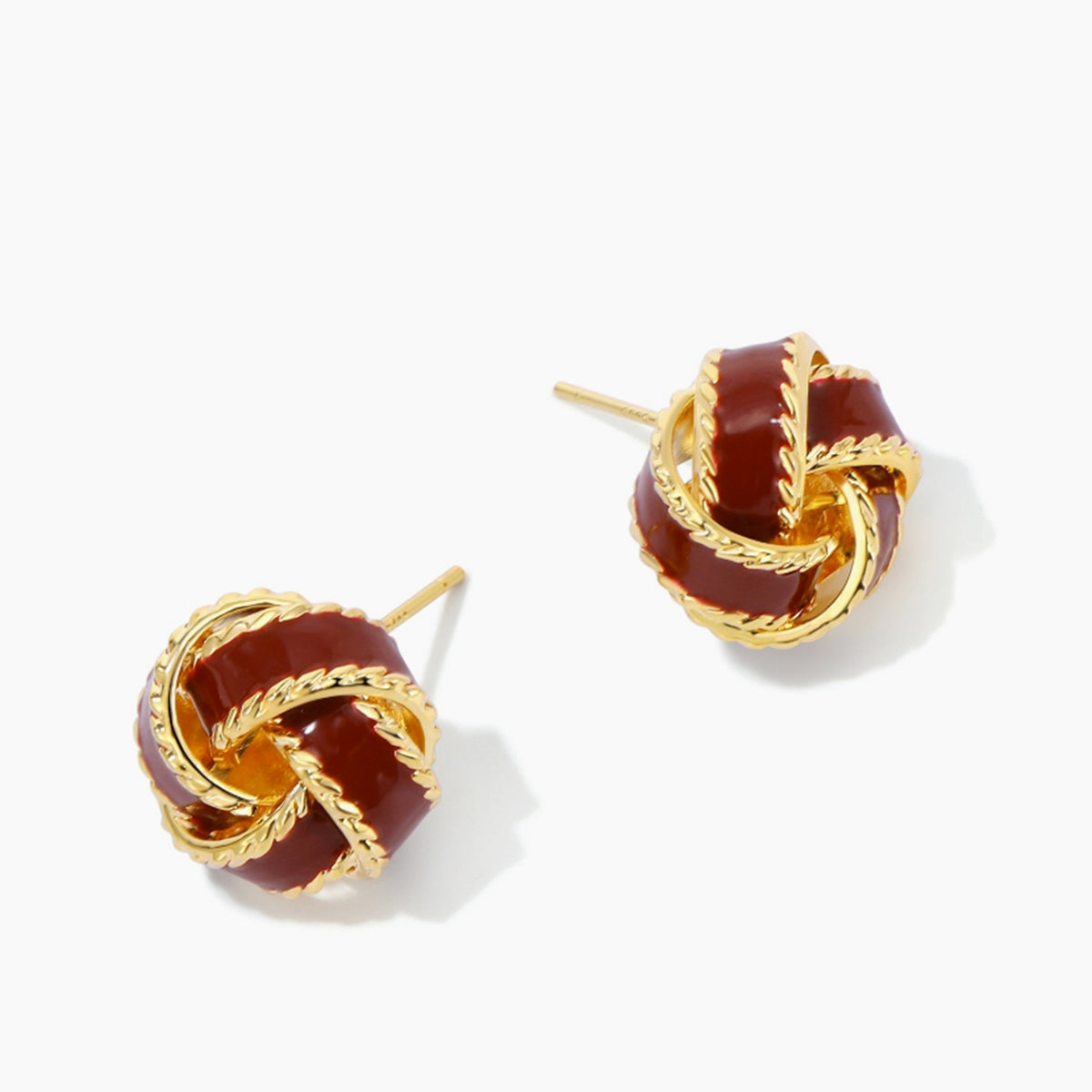 Lara – boucles d'oreilles anneaux vintage émaillés