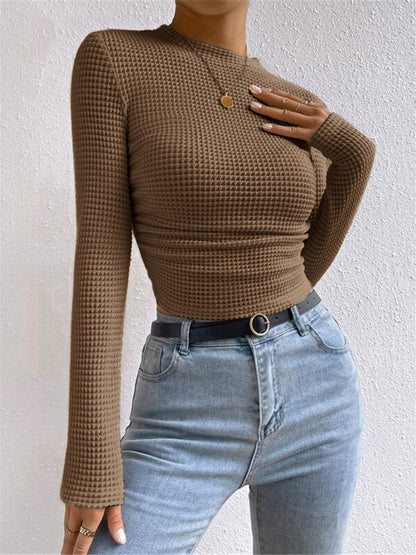 Tessa – Pull-over Slim en Waffle